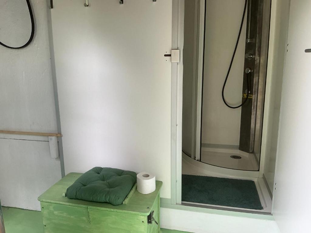 Koupelna v ubytování Auberge Magnette