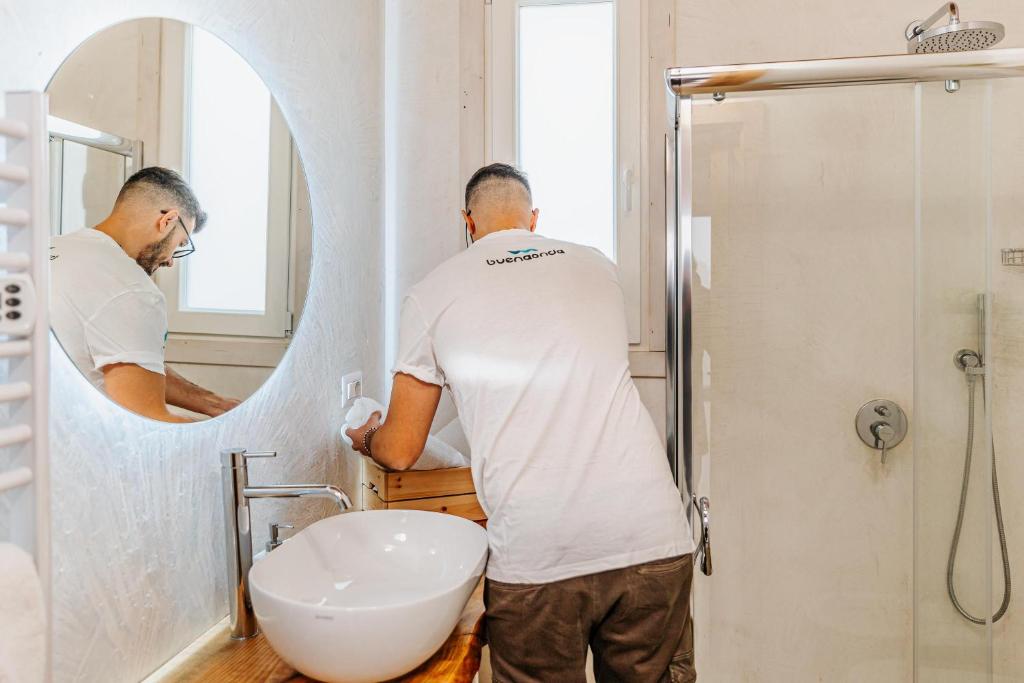 Koupelna v ubytování Casa Harem