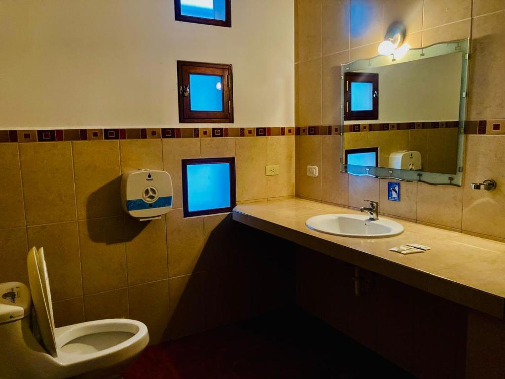 Koupelna v ubytování Hotel PrincesaToa