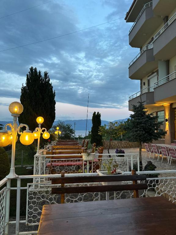 Balkón nebo terasa v ubytování HOTEL VILA TOSKA