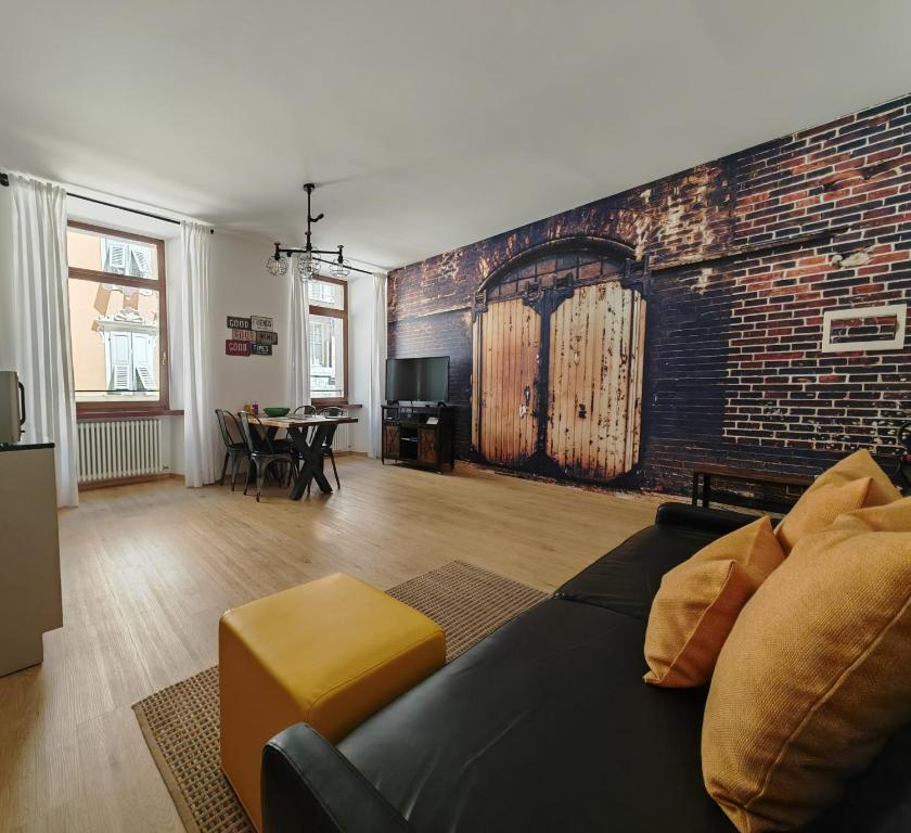 Posezení v ubytování RivApartmentsDowntowN Urban