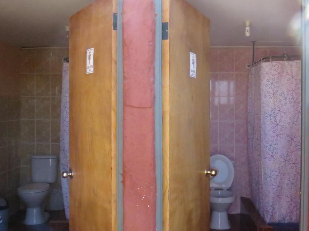 Koupelna v ubytování Hostal Mirador