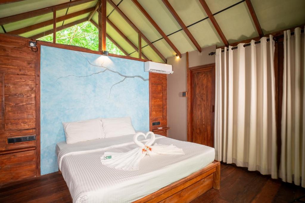 Postel nebo postele na pokoji v ubytování Kaala Kalaththewa Luxury Eco Resort