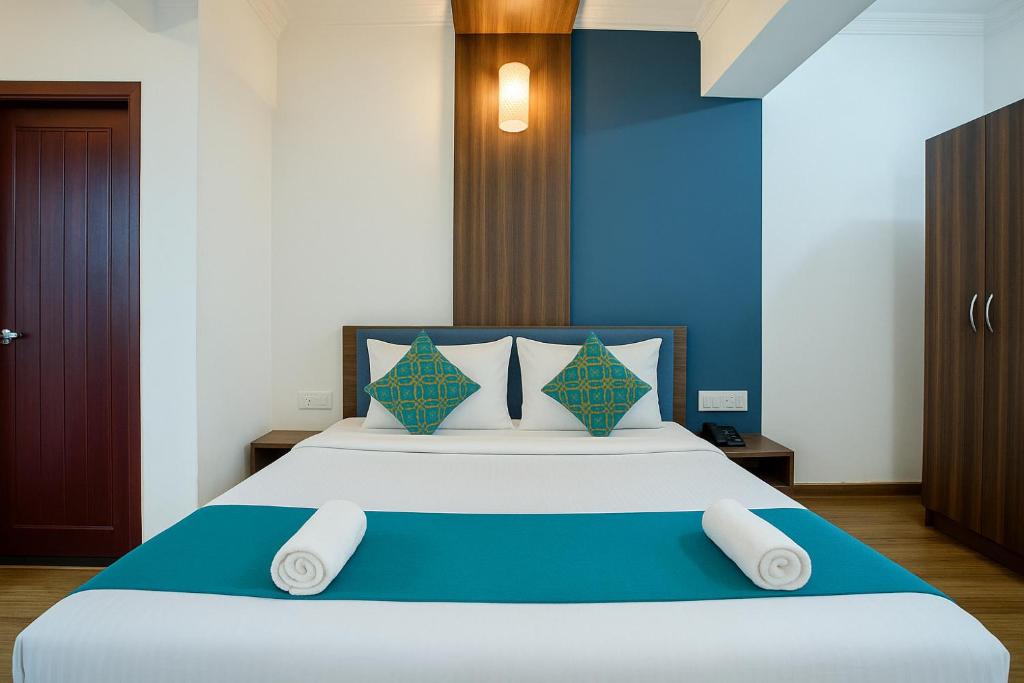 Voodi või voodid majutusasutuse Resort Three Story Baga GOA toas
