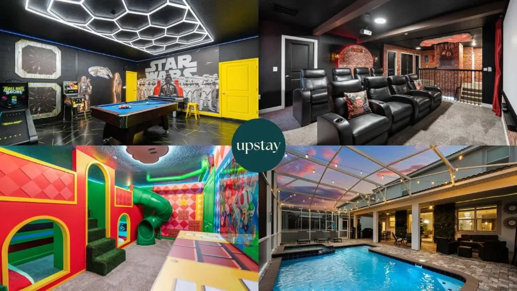 Upstay 9BR Villa w Pool & Cinema - Epic Universe