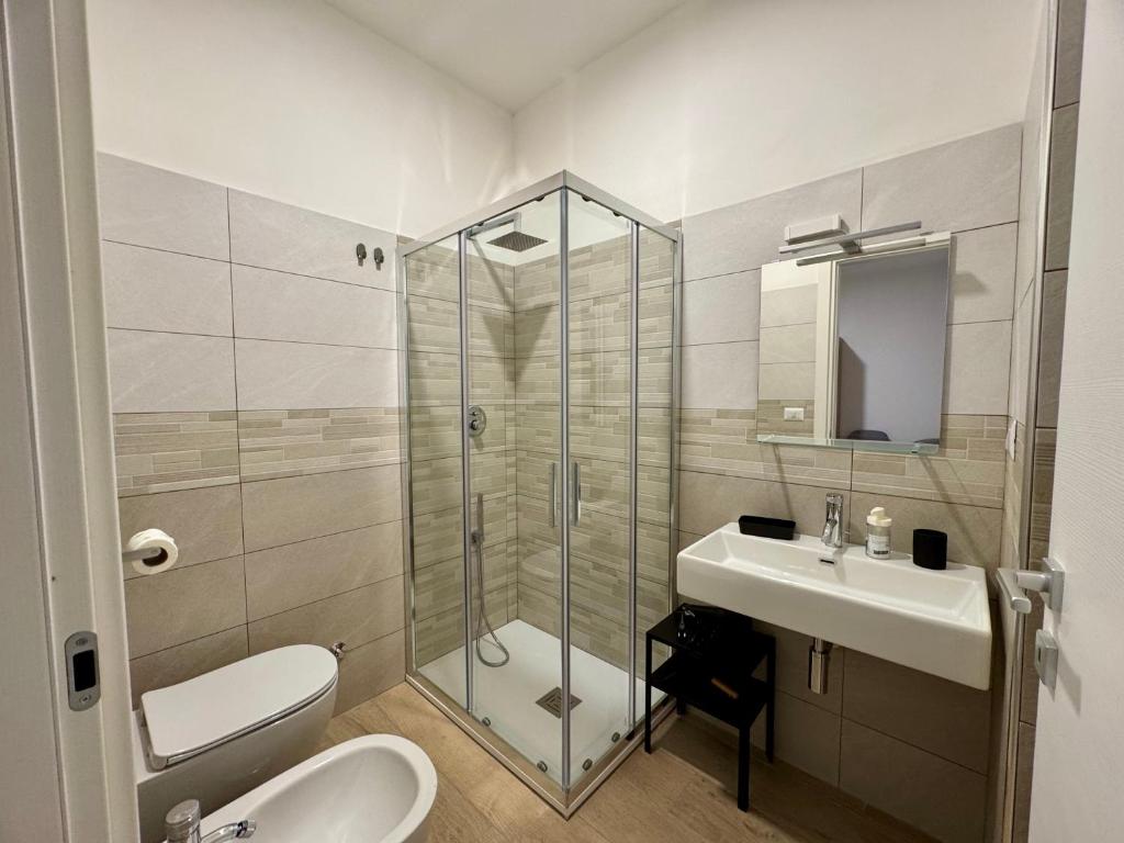 Koupelna v ubytování Cassandra Rooms