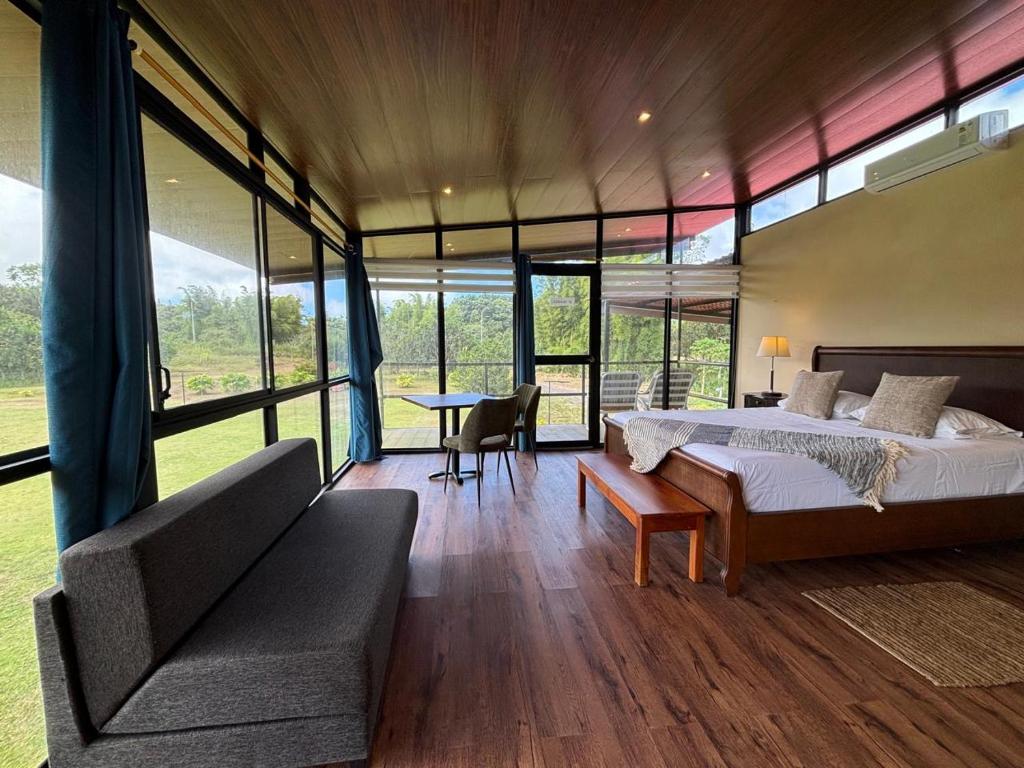 Postel nebo postele na pokoji v ubytování Quinta DCristhi Lodge