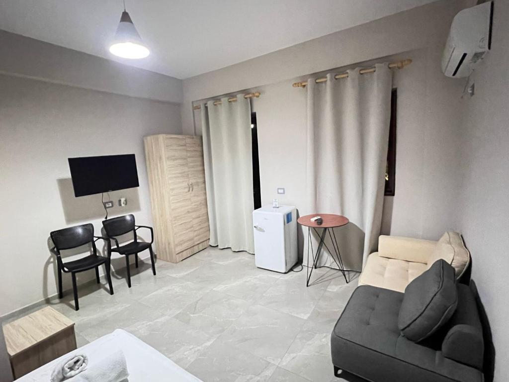 Uma televisão e/ou sistema de entretenimento em Serene Stay