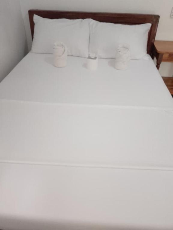 Postel nebo postele na pokoji v ubytování Jeno Tourist Inn