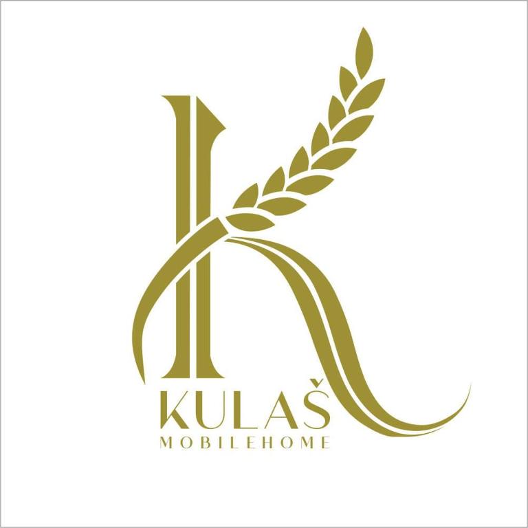 a letter k logo with a laurelreath at Mobile home K in Biograd na Moru
