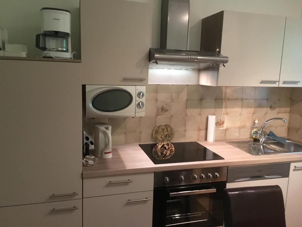 Kuchyň nebo kuchyňský kout v ubytování Apartment Vogelsinger