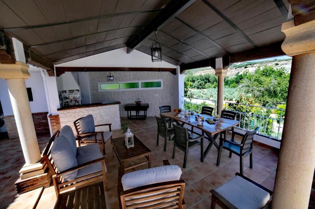 En balkon eller terrasse på Villasecre Casa Rural