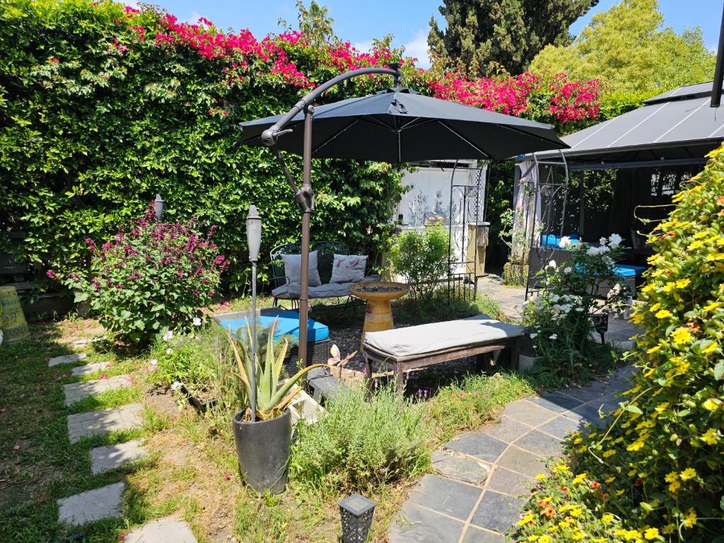 Zahrada ubytování Tranquility at the House of Alchemy Hollywood