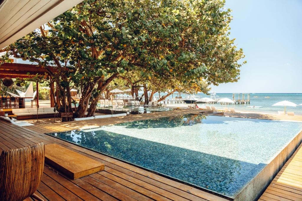 Bazén v ubytování Ibagari Boutique Hotel nebo v jeho okolí