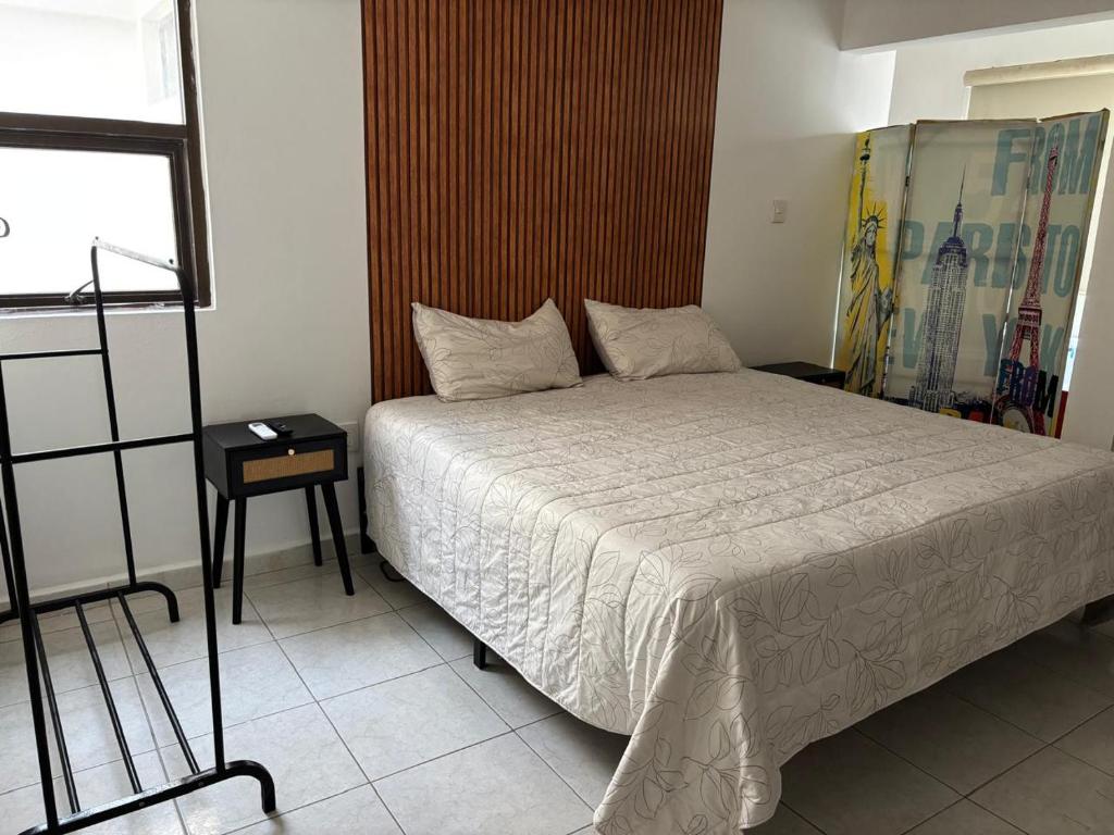 Postel nebo postele na pokoji v ubytování Casa Marea a una cuadra del mar