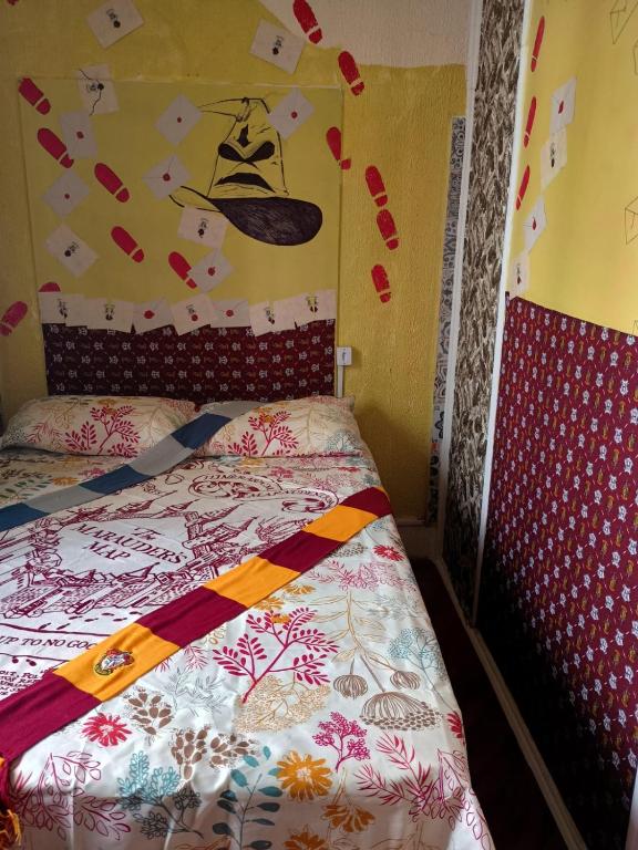 Postel nebo postele na pokoji v ubytování Hostel Trilhas e Rotas - a 150m da Avenida Paulista