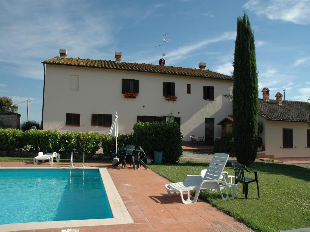 The swimming pool at or close to Modern Farmhouse in Pienza with Pool