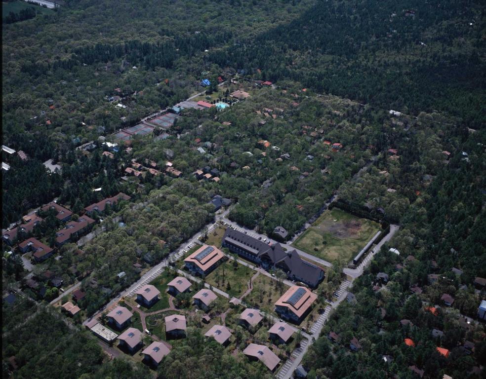 Letecký snímek ubytování Kishutetsudo Karuizawa Hotel