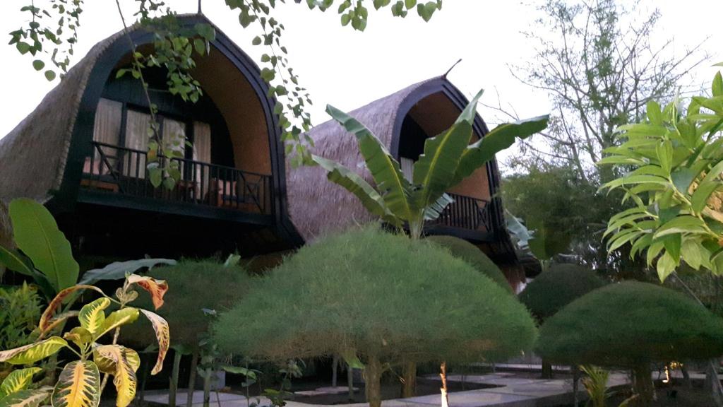 Jardín al aire libre en Villas Ganjor