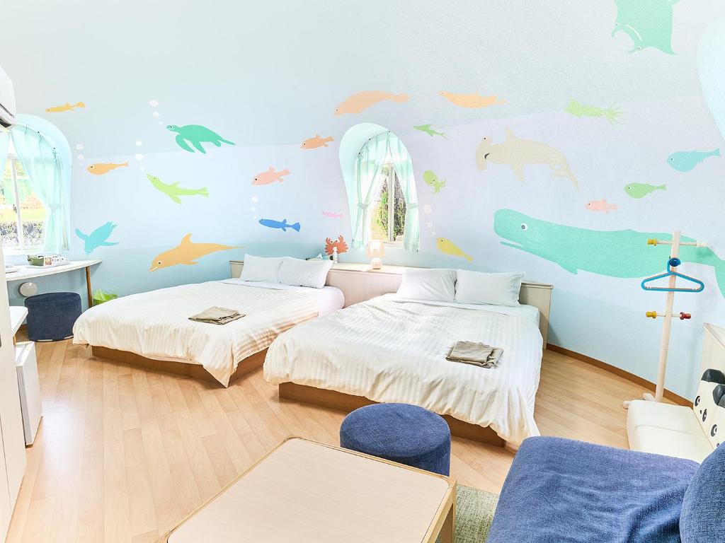 Aso Farm Land - Familiekamer Met Aquariumthema - Droomzone