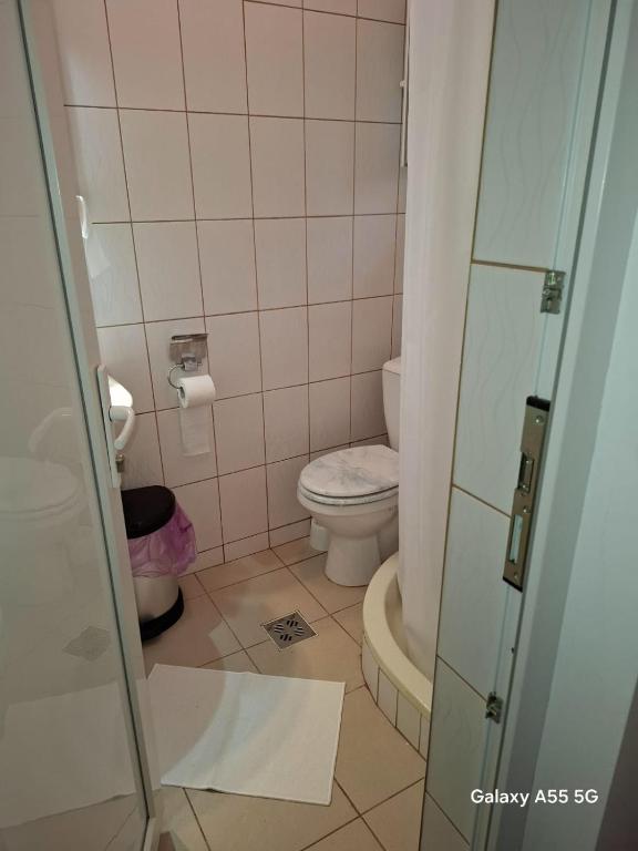 Koupelna v ubytování Casa noastră