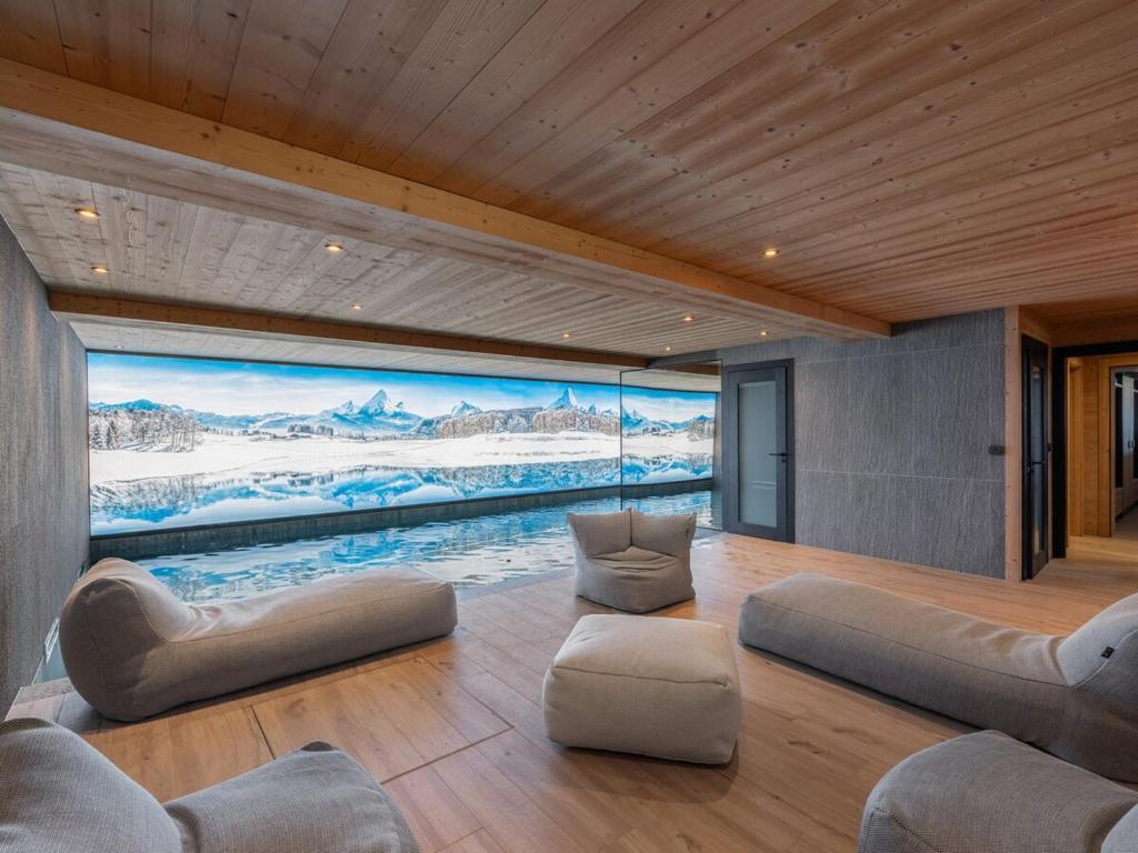 Posezení v ubytování Chalet 180 I Le Chalet Club