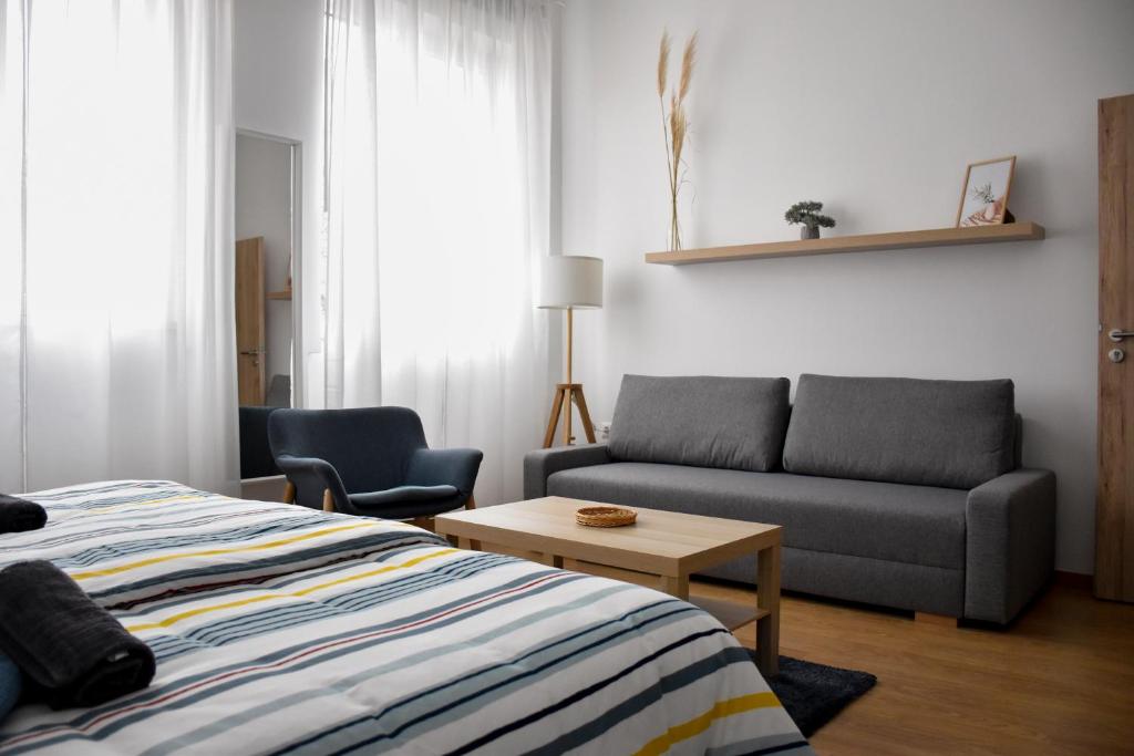 Posezení v ubytování Búzavirág Apartmanok