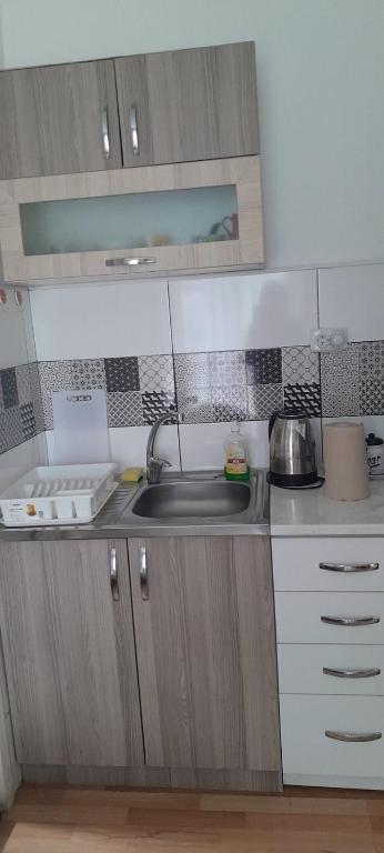 Kuchyň nebo kuchyňský kout v ubytování Snezana home