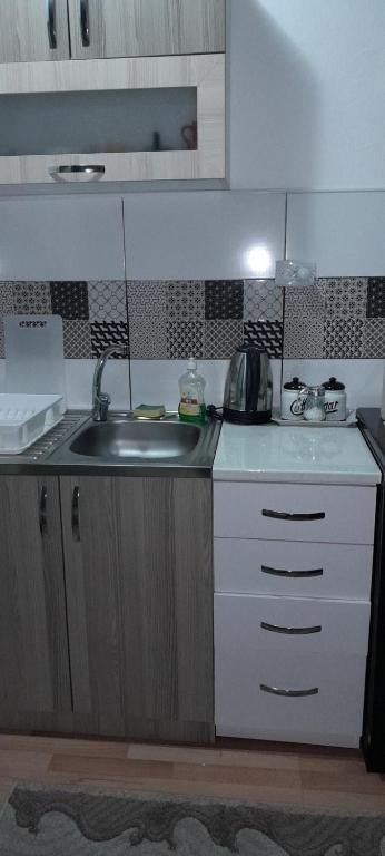 Kuchyň nebo kuchyňský kout v ubytování Snezana home