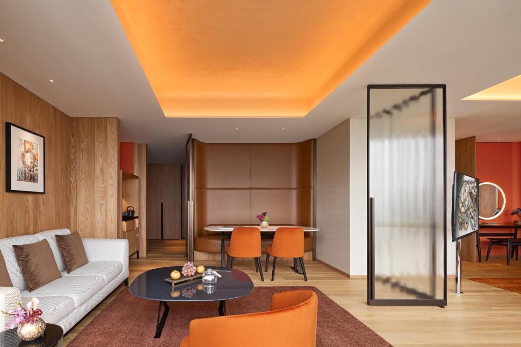 Posezení v ubytování Bvlgari Hotel Tokyo