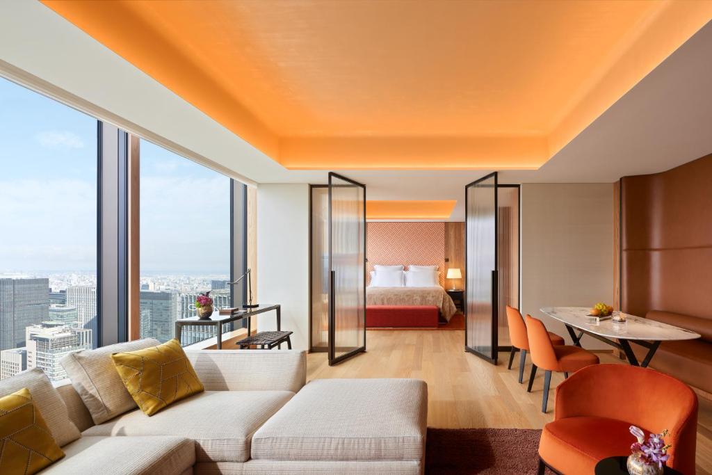 Posezení v ubytování Bvlgari Hotel Tokyo
