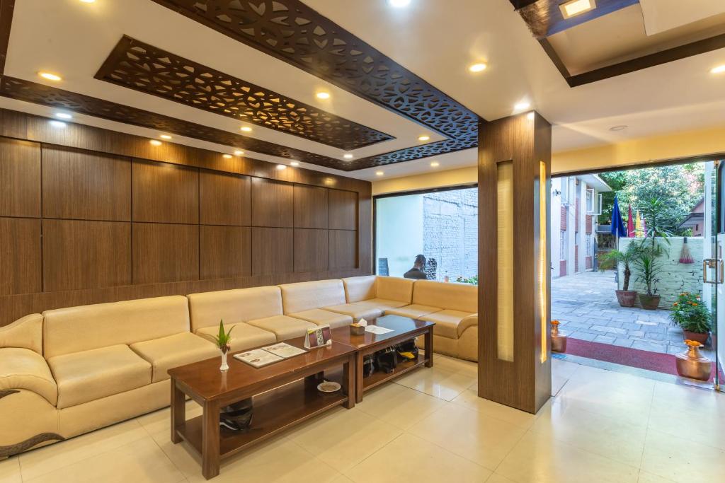 Posezení v ubytování Hotel Sapana Garden Thamel