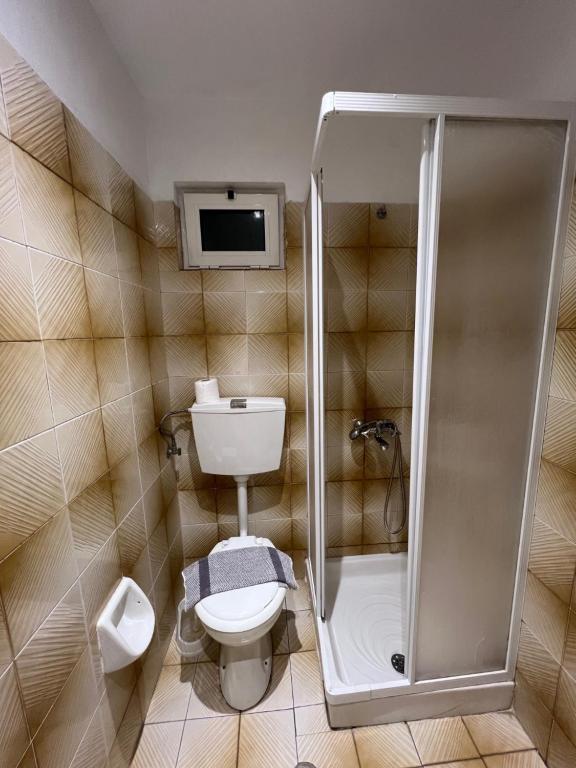 Koupelna v ubytování Mark Hotel