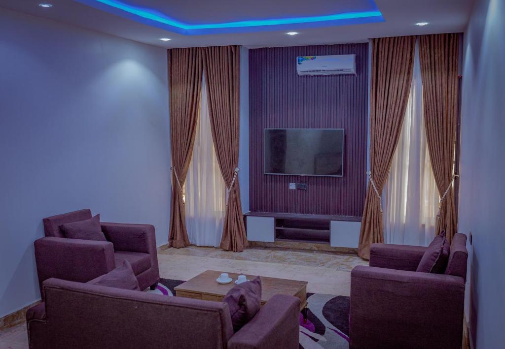 TV a/nebo společenská místnost v ubytování Hannan Residence