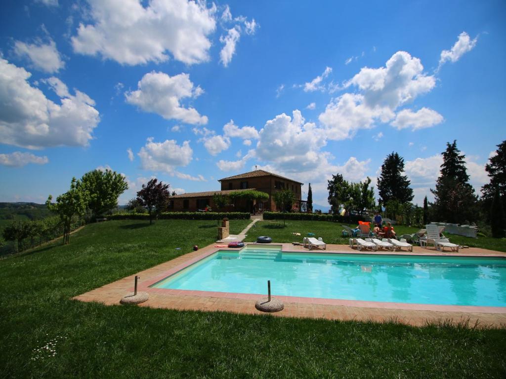 Bazén v ubytování 360 degree view over the Tuscan hills nebo v jeho okolí