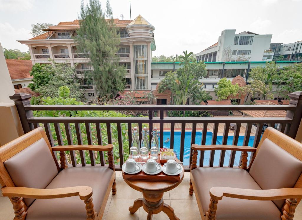 Balkón nebo terasa v ubytování Hotel Somadevi Angkor Resort & Spa
