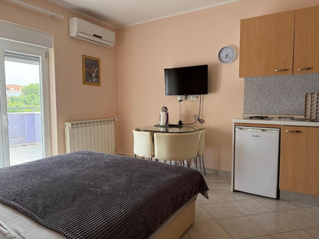Kuchyň nebo kuchyňský kout v ubytování ApartHotel Viola