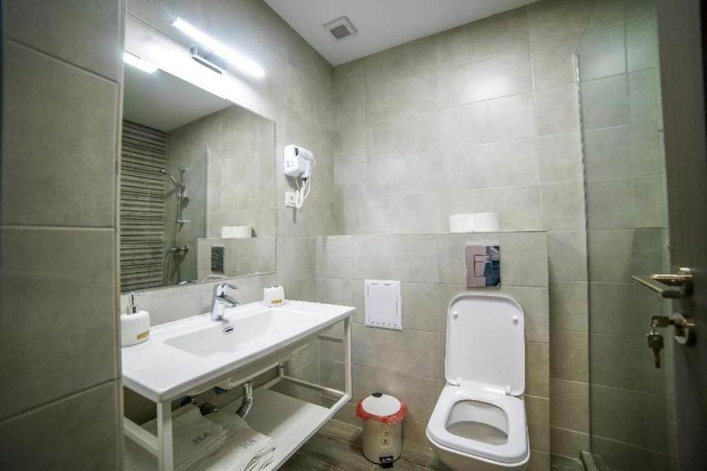 Koupelna v ubytování Hotel Ana Eforie