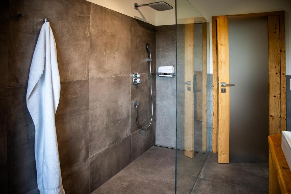 Koupelna v ubytování Landhaus Gebirgsglück