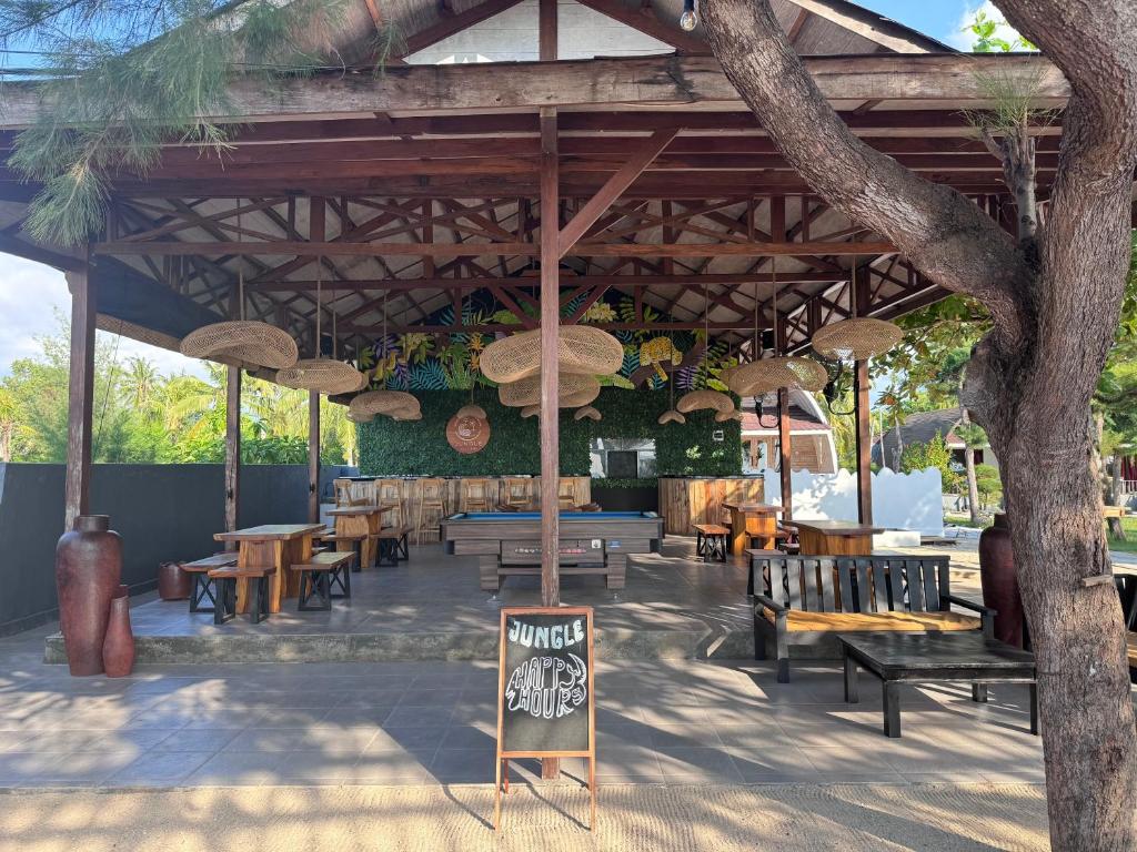 Restaurace v ubytování Jungle Gili Air