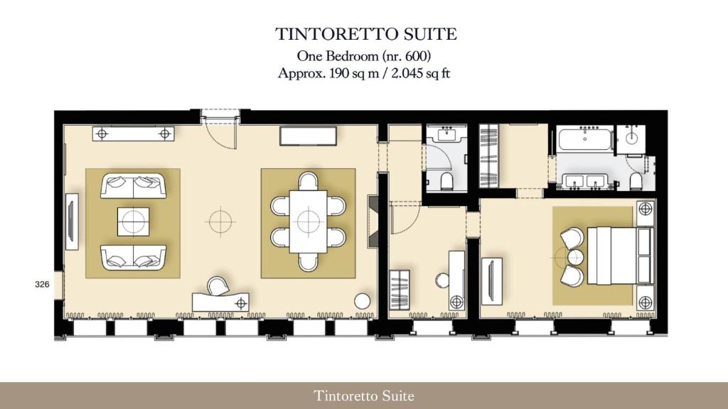 Půdorys ubytování San Clemente Palace, Venice - Managed by Mandarin Oriental