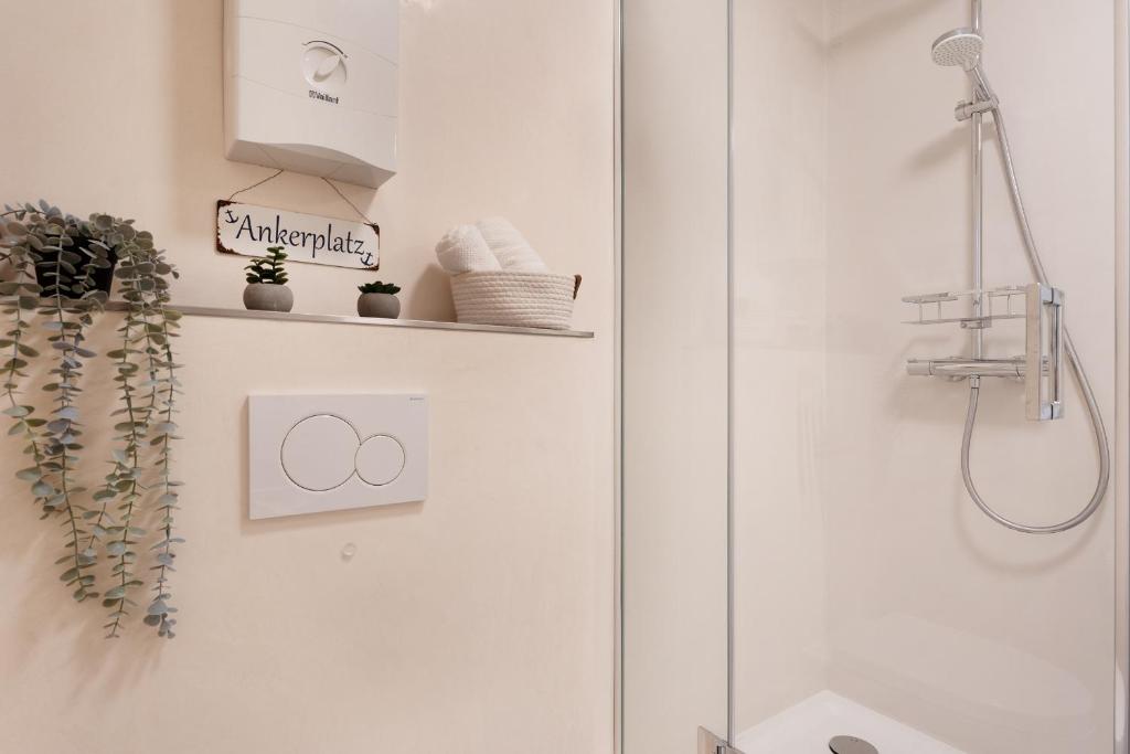 Koupelna v ubytování Driftberg 1 Wohnung 121