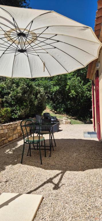 Patio nebo venkovní prostory v ubytování Restanques de la Tour