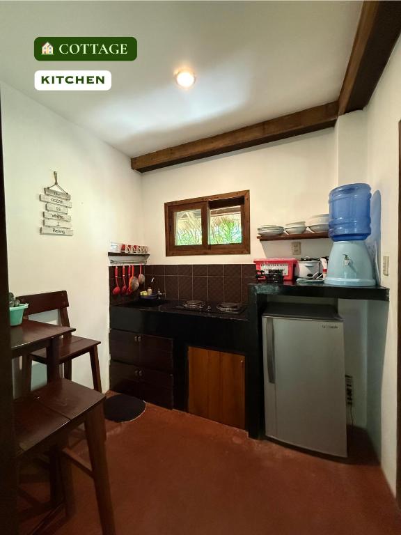 Kuchyň nebo kuchyňský kout v ubytování Emerald House Village