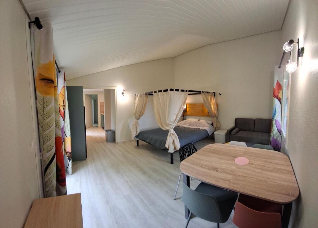 Postel nebo postele na pokoji v ubytování Cottage Confort 1 Ch