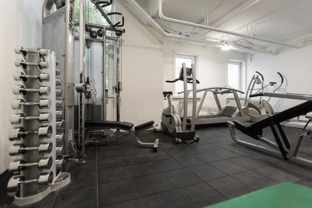 Fitness centrum a/nebo fitness zařízení v ubytování Hotel Orion