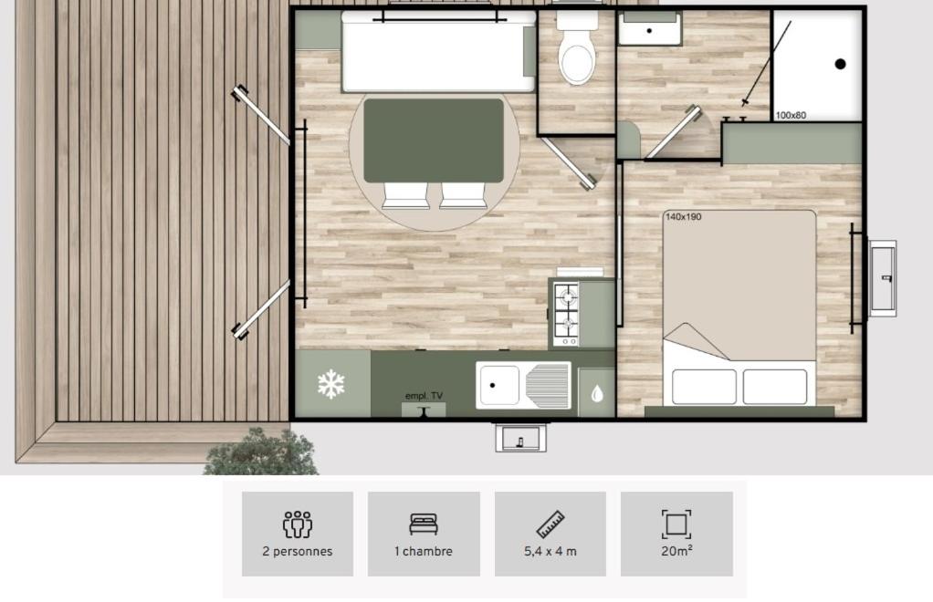 Půdorys ubytování Gîte - Chez Gabriel et Julie