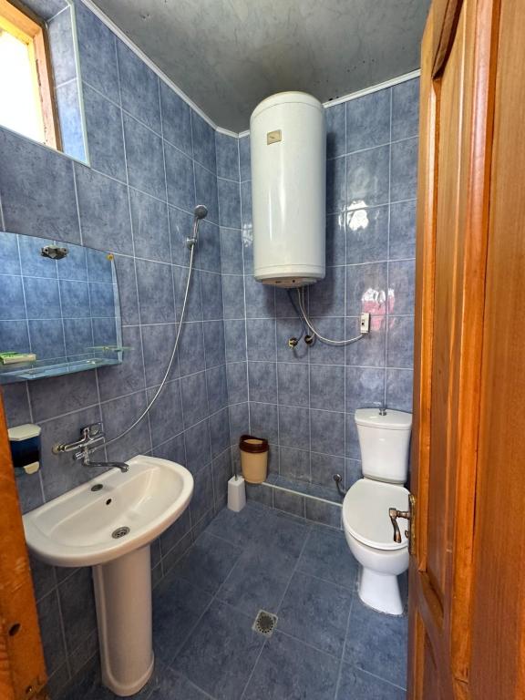 Koupelna v ubytování Hotel liza