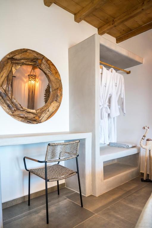 Postel nebo postele na pokoji v ubytování Diamond Of Mykonos