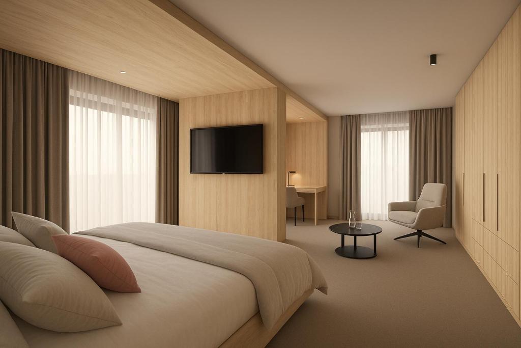 Hotel COSMEA 4 Stars - Your Honeymoon & Dolomites experienceにあるテレビまたはエンターテインメントセンター